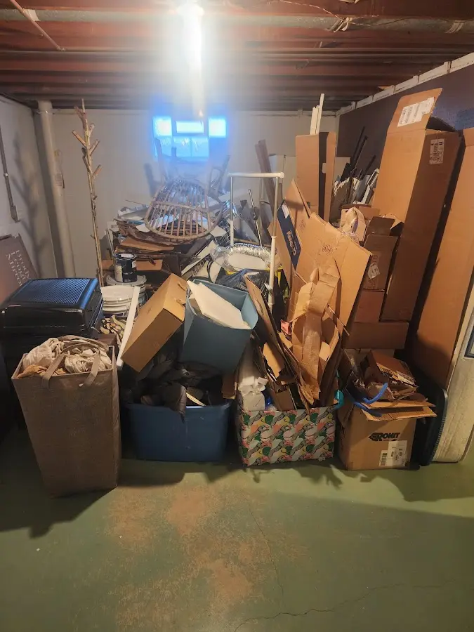 Roll-off dumpster container at job site for Construction Dumpster Rental in Carey